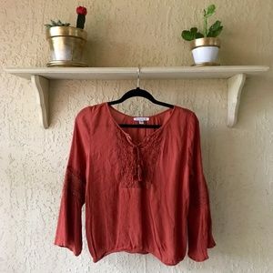 American Eagle Outfitters Tops - AMERICAN EAGLE OUTFITTERS Burnt Orange Blouse American Eagle Outfitters Tops - AMERICAN EAGLE OUTFITTERS Burnt Orange Blouse